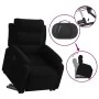 Black velvet liftable recliner by , Armchairs - Ref: Foro24-3205098, Price: 287,62 €, Discount: %