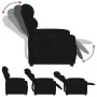 Black velvet liftable recliner by , Armchairs - Ref: Foro24-3205098, Price: 287,62 €, Discount: %
