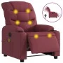 Sillón de masaje reclinable eléctrico tela rojo tinto de , Sillones - Ref: Foro24-3206639, Precio: 312,13 €, Descuento: %