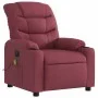 Sillón de masaje reclinable eléctrico tela rojo tinto de , Sillones - Ref: Foro24-3206639, Precio: 312,13 €, Descuento: %