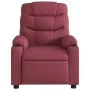 Sillón de masaje reclinable eléctrico tela rojo tinto de , Sillones - Ref: Foro24-3206639, Precio: 312,13 €, Descuento: %