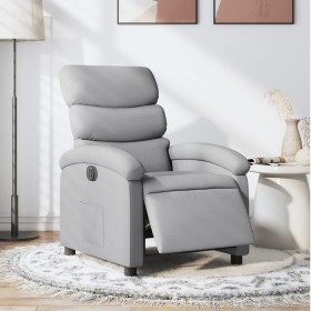 Electric recliner light gray fabric by , Armchairs - Ref: Foro24-3203954, Price: 229,28 €, Discount: %