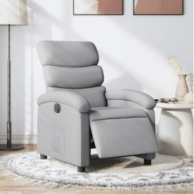 Electric recliner light gray fabric by , Armchairs - Ref: Foro24-3203954, Price: 237,28 €, Discount: %