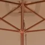 Garden umbrella with wooden pole 200x300 cm taupe gray by vidaXL, Umbrellas - Ref: Foro24-44514, Price: 77,90 €, Discount: %
