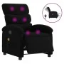 Sillón reclinable de masaje eléctrico tela negro de , Sillones - Ref: Foro24-3203968, Precio: 254,71 €, Descuento: %