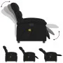 Sillón reclinable de masaje eléctrico tela negro de , Sillones - Ref: Foro24-3203968, Precio: 254,71 €, Descuento: %