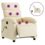 Elektrischer Massagesessel aus cremefarbenem Stoff von , Sessel - Ref: Foro24-3203975, Preis: 295,68 €, Rabatt: %