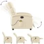 Elektrischer Massagesessel aus cremefarbenem Stoff von , Sessel - Ref: Foro24-3203975, Preis: 295,68 €, Rabatt: %