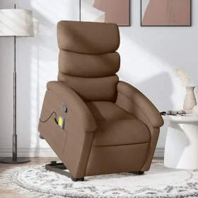 Silla de masaje reclinable de pie de tela marrón de , Sillones - Ref: Foro24-3203994, Precio: 289,27 €, Descuento: %