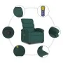 Liegender Fußmassagesessel aus dunkelgrünem Stoff von , Sessel - Ref: Foro24-3203996, Preis: 309,58 €, Rabatt: %