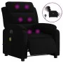 Sillón reclinable de masaje eléctrico terciopelo negro de , Sillones - Ref: Foro24-3205087, Precio: 268,83 €, Descuento: %