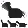 Sillón reclinable elevable eléctrico de cuero sintético negro de , Sillones - Ref: Foro24-3205278, Precio: 352,97 €, Descuent...