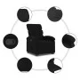 Sillón reclinable elevable tela negro de , Sillones - Ref: Foro24-3203980, Precio: 270,18 €, Descuento: %