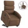 Sillón reclinable elevable de tela marrón de , Sillones - Ref: Foro24-3203982, Precio: 272,93 €, Descuento: %