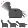 Hebbarer Liegesessel aus dunkelgrauem Stoff von , Sessel - Ref: Foro24-3205317, Preis: 282,43 €, Rabatt: %