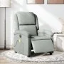 Sillón reclinable de masaje eléctrico terciopelo gris claro de , Sillones - Ref: Foro24-3204289, Precio: 267,70 €, Descuento: %