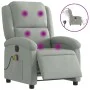 Sillón reclinable de masaje eléctrico terciopelo gris claro de , Sillones - Ref: Foro24-3204289, Precio: 267,70 €, Descuento: %