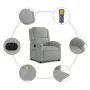 Sillón reclinable de masaje eléctrico terciopelo gris claro de , Sillones - Ref: Foro24-3204289, Precio: 267,70 €, Descuento: %