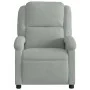 Sillón reclinable de masaje eléctrico terciopelo gris claro de , Sillones - Ref: Foro24-3204289, Precio: 267,70 €, Descuento: %