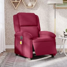 Elektrischer Massagesessel aus rotem Samt von , Sessel - Ref: Foro24-3204294, Preis: 293,63 €, Rabatt: %