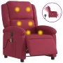 Sillón reclinable de masaje eléctrico terciopelo rojo tinto de , Sillones - Ref: Foro24-3204294, Precio: 292,74 €, Descuento: %