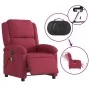 Sillón reclinable de masaje eléctrico terciopelo rojo tinto de , Sillones - Ref: Foro24-3204294, Precio: 292,74 €, Descuento: %