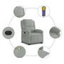 Light Gray Velvet Liftable Massage Recliner by , Armchairs - Ref: Foro24-3204311, Price: 269,53 €, Discount: %