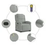 Light Gray Velvet Liftable Massage Recliner by , Armchairs - Ref: Foro24-3204311, Price: 301,56 €, Discount: %