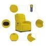 Sillón reclinable de masaje elevable terciopelo amarillo de , Sillones - Ref: Foro24-3204318, Precio: 313,12 €, Descuento: %