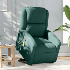 Sillón reclinable de masaje elevable terciopelo verde oscuro de , Sillones - Ref: Foro24-3204313, Precio: 285,58 €, Descuento: %