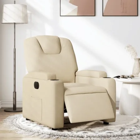 Cream Fabric Power Recliner by , Armchairs - Ref: Foro24-3204353, Price: 240,85 €, Discount: %