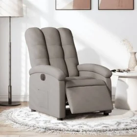 Taupe gray fabric electric recliner by , Armchairs - Ref: Foro24-3204076, Price: 241,29 €, Discount: %