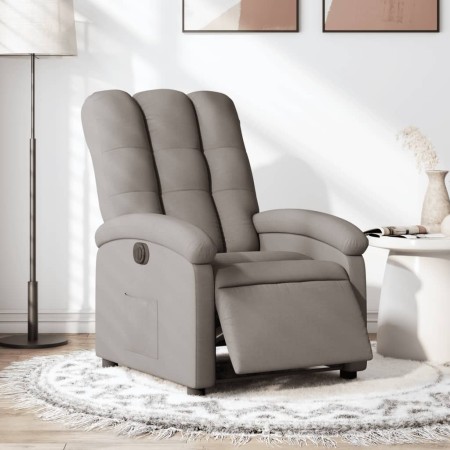 Taupe gray fabric electric recliner by , Armchairs - Ref: Foro24-3204076, Price: 231,40 €, Discount: %