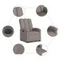 Taupe gray fabric electric recliner by , Armchairs - Ref: Foro24-3204076, Price: 241,29 €, Discount: %