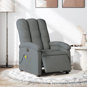 Electric massage recliner dark gray fabric by , Armchairs - Ref: Foro24-3204081, Price: 291,23 €, Discount: %