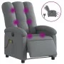 Electric massage recliner dark gray fabric by , Armchairs - Ref: Foro24-3204081, Price: 297,27 €, Discount: %
