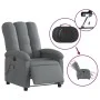 Electric massage recliner dark gray fabric by , Armchairs - Ref: Foro24-3204081, Price: 297,27 €, Discount: %