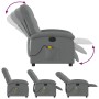 Electric massage recliner dark gray fabric by , Armchairs - Ref: Foro24-3204081, Price: 291,23 €, Discount: %