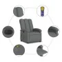Electric massage recliner dark gray fabric by , Armchairs - Ref: Foro24-3204081, Price: 297,27 €, Discount: %