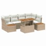 Conjunto de sofá de jardín 10 pcs Beige Poliratán en Conjuntos de jardín | Comprar online en Foro24