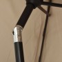 Garden umbrella with LED lights steel pole 300cm taupe by vidaXL, Umbrellas - Ref: Foro24-44512, Price: 108,36 €, Discount: %