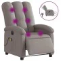 Electric massage recliner taupe gray fabric by , Armchairs - Ref: Foro24-3204088, Price: 268,95 €, Discount: %