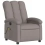 Electric massage recliner taupe gray fabric by , Armchairs - Ref: Foro24-3204088, Price: 268,95 €, Discount: %