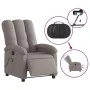 Electric massage recliner taupe gray fabric by , Armchairs - Ref: Foro24-3204088, Price: 268,95 €, Discount: %