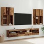 Conjunto de mueble de TV en la pared con luces LED 7 pcs en Muebles TV | Comprar online en Foro24