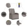 Electric massage recliner taupe gray fabric by , Armchairs - Ref: Foro24-3204088, Price: 268,95 €, Discount: %