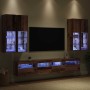 Conjunto de mueble de TV en la pared con luces LED 7 pcs en Muebles TV | Comprar online en Foro24