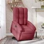 Sillón reclinable elevable tela rojo tinto de , Sillones - Ref: Foro24-3204095, Precio: 289,73 €, Descuento: %