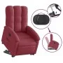 Sillón reclinable elevable tela rojo tinto de , Sillones - Ref: Foro24-3204095, Precio: 289,73 €, Descuento: %