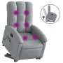 Light Gray Fabric Foot Recliner Massage Chair by , Armchairs - Ref: Foro24-3204104, Price: 335,24 €, Discount: %